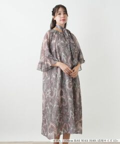 Leilian PLUS HOUSE / レリアンプラスハウス ドレス | 【店舗人気】ペイズリー柄フレアワンピース【BOURGE】