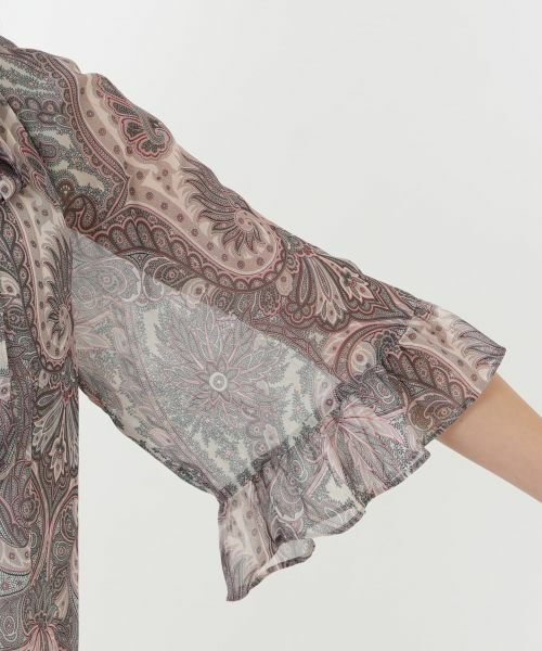 Leilian PLUS HOUSE / レリアンプラスハウス ドレス | 【店舗人気】ペイズリー柄フレアワンピース【BOURGE】 | 詳細12