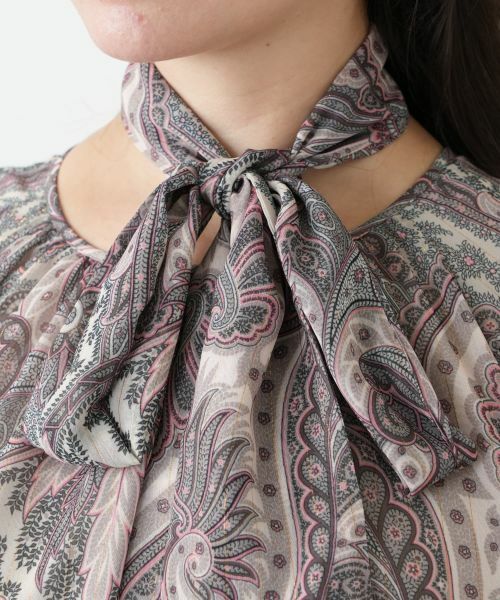 Leilian PLUS HOUSE / レリアンプラスハウス ドレス | 【店舗人気】ペイズリー柄フレアワンピース【BOURGE】 | 詳細14