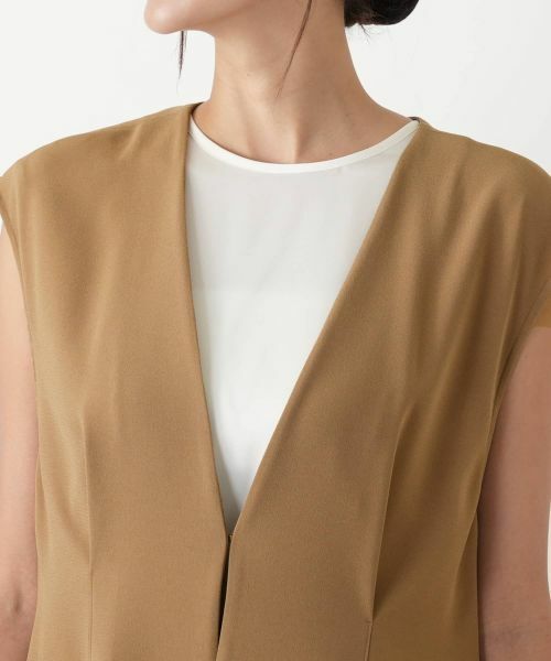 Leilian PLUS HOUSE / レリアンプラスハウス テーラードジャケット | Vネックベスト【BOURGE】 | 詳細10