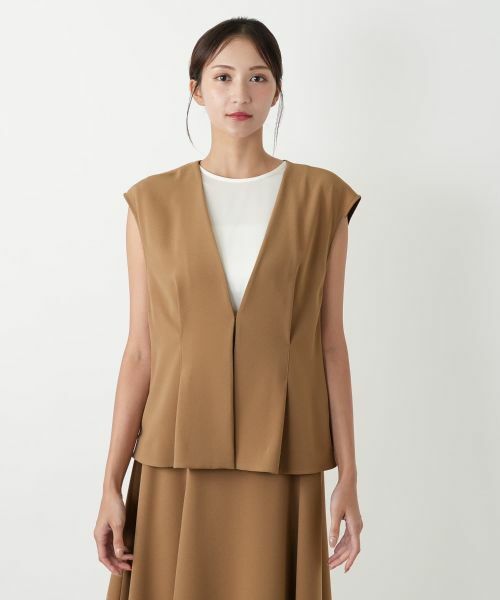 Leilian PLUS HOUSE / レリアンプラスハウス テーラードジャケット | Vネックベスト【BOURGE】 | 詳細7