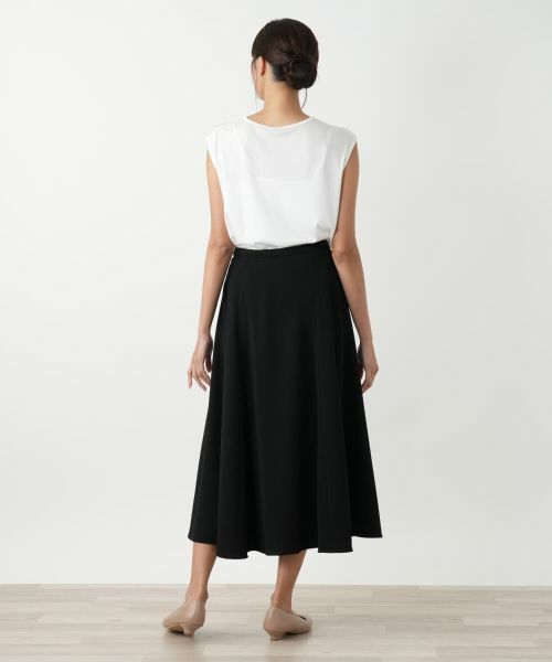 Leilian PLUS HOUSE / レリアンプラスハウス ミニ・ひざ丈スカート | フレアロングスカート【BOURGE】 | 詳細3