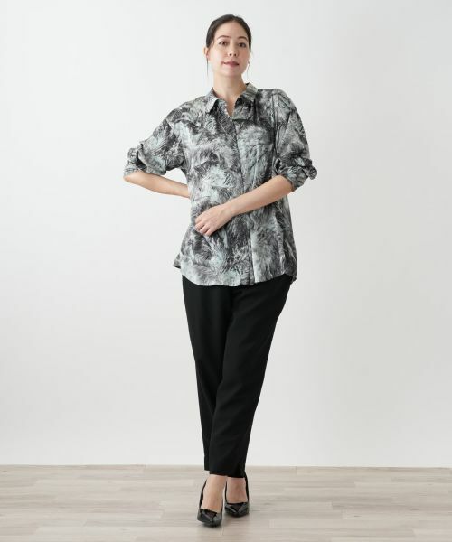 Leilian PLUS HOUSE / レリアンプラスハウス シャツ・ブラウス | プリントシャツブラウス【BOURGE】 | 詳細1