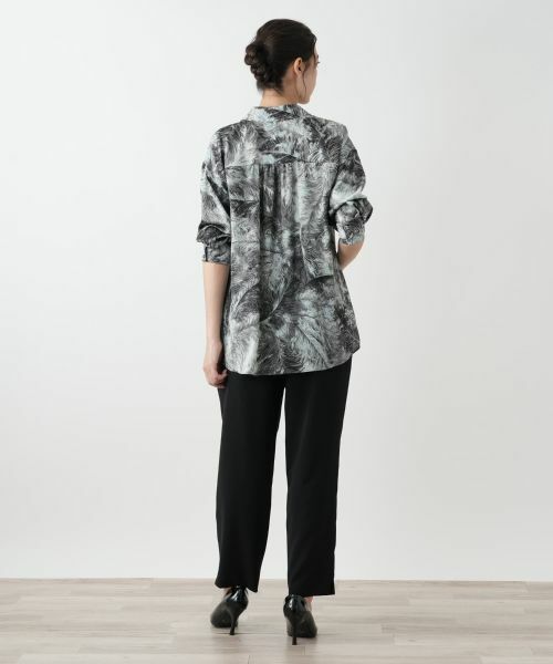 Leilian PLUS HOUSE / レリアンプラスハウス シャツ・ブラウス | プリントシャツブラウス【BOURGE】 | 詳細3