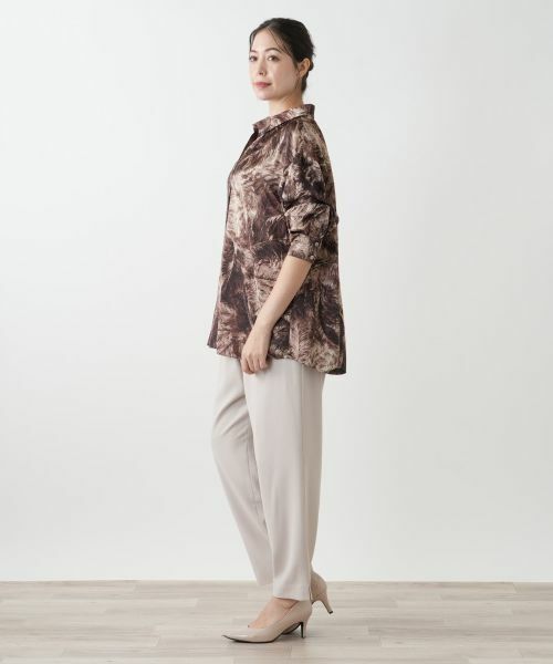 Leilian PLUS HOUSE / レリアンプラスハウス シャツ・ブラウス | プリントシャツブラウス【BOURGE】 | 詳細5