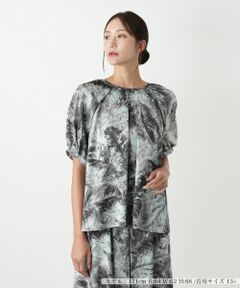 Leilian PLUS HOUSE / レリアンプラスハウス シャツ・ブラウス | プリントブラウス【BOURGE】