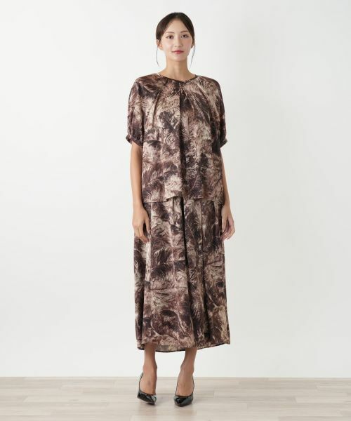 Leilian PLUS HOUSE / レリアンプラスハウス シャツ・ブラウス | プリントブラウス【BOURGE】 | 詳細4