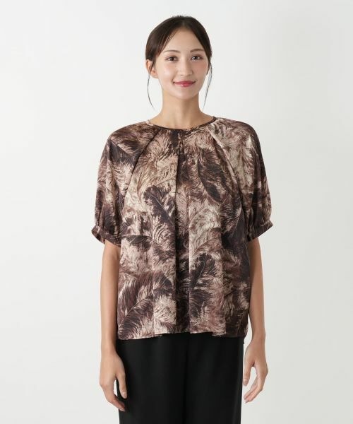 Leilian PLUS HOUSE / レリアンプラスハウス シャツ・ブラウス | プリントブラウス【BOURGE】 | 詳細7