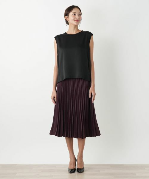 Leilian PLUS HOUSE / レリアンプラスハウス ロング・マキシ丈スカート | プリーツスカート【BOURGE】 | 詳細4