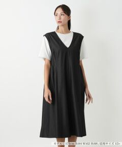 Leilian PLUS HOUSE / レリアンプラスハウス ロング・マキシ丈ワンピース | ジャンパースカート【プラス企画】