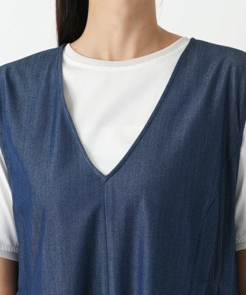 Leilian PLUS HOUSE / レリアンプラスハウス ロング・マキシ丈ワンピース | ジャンパースカート【プラス企画】 | 詳細10