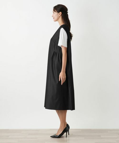 Leilian PLUS HOUSE / レリアンプラスハウス ロング・マキシ丈ワンピース | ジャンパースカート【プラス企画】 | 詳細2