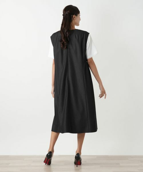 Leilian PLUS HOUSE / レリアンプラスハウス ロング・マキシ丈ワンピース | ジャンパースカート【プラス企画】 | 詳細3