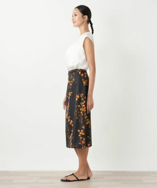 Leilian PLUS HOUSE / レリアンプラスハウス ミニ・ひざ丈スカート | 花柄スカート【Leilian WHITE LABEL】 | 詳細2