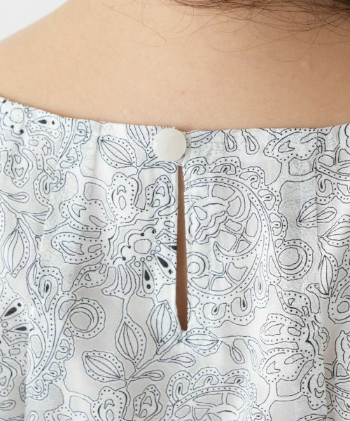 Leilian PLUS HOUSE / レリアンプラスハウス シャツ・ブラウス | ボタニカル柄リボンブラウス【BOURGE】 | 詳細10