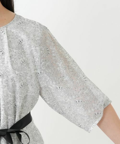 Leilian PLUS HOUSE / レリアンプラスハウス シャツ・ブラウス | ボタニカル柄リボンブラウス【BOURGE】 | 詳細11