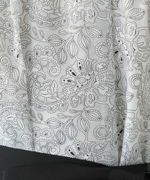 Leilian PLUS HOUSE / レリアンプラスハウス シャツ・ブラウス | ボタニカル柄リボンブラウス【BOURGE】 | 詳細13