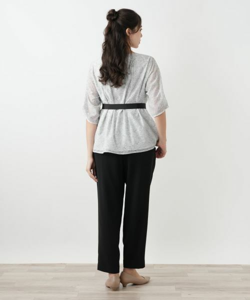 Leilian PLUS HOUSE / レリアンプラスハウス シャツ・ブラウス | ボタニカル柄リボンブラウス【BOURGE】 | 詳細3