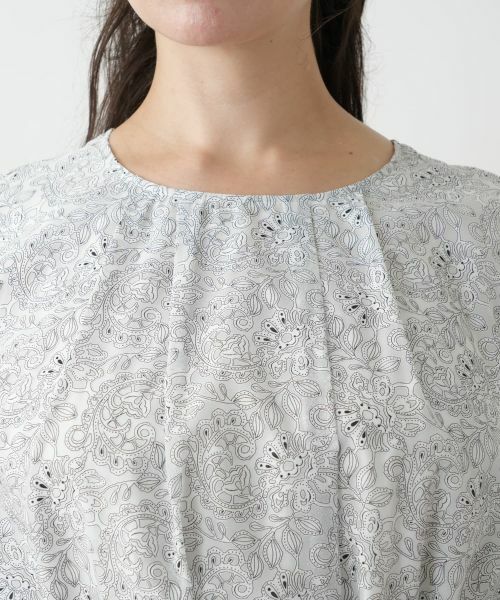 Leilian PLUS HOUSE / レリアンプラスハウス シャツ・ブラウス | ボタニカル柄リボンブラウス【BOURGE】 | 詳細8