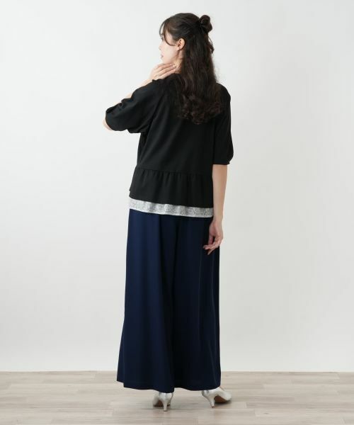 Leilian PLUS HOUSE / レリアンプラスハウス カットソー | ペプラムカットソー【BOURGE】 | 詳細6