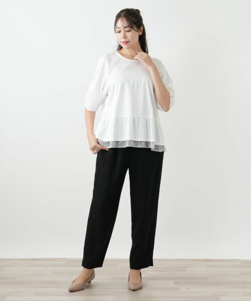 Leilian PLUS HOUSE / レリアンプラスハウス カットソー | ペプラムカットソー【BOURGE】 | 詳細7