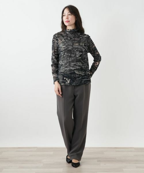 Leilian PLUS HOUSE / レリアンプラスハウス カットソー | プリントシアーカットソー | 詳細1