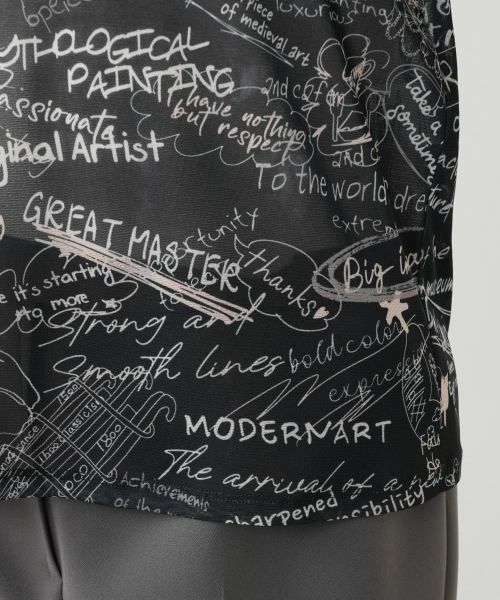 Leilian PLUS HOUSE / レリアンプラスハウス カットソー | プリントシアーカットソー | 詳細10