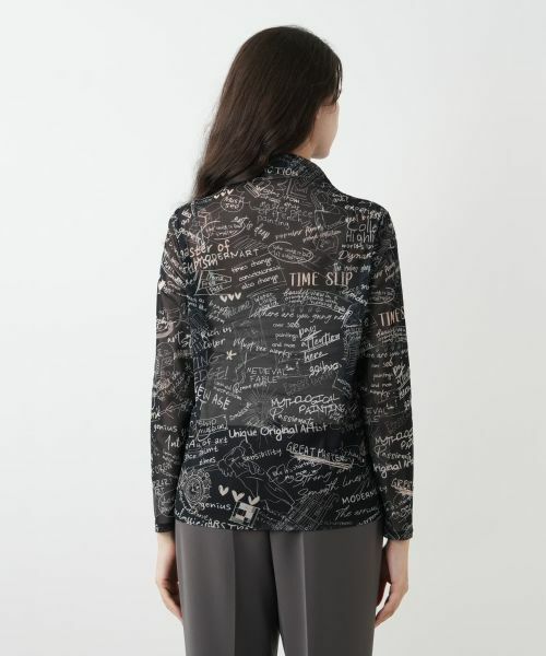 Leilian PLUS HOUSE / レリアンプラスハウス カットソー | プリントシアーカットソー | 詳細6