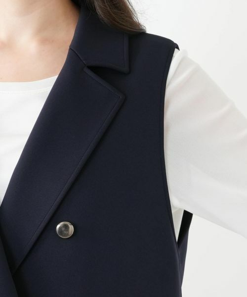 Leilian PLUS HOUSE / レリアンプラスハウス テーラードジャケット | ラペルドダブルベスト【NEMIKA】 | 詳細12