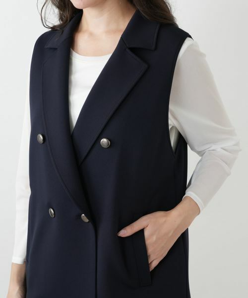Leilian PLUS HOUSE / レリアンプラスハウス テーラードジャケット | ラペルドダブルベスト【NEMIKA】 | 詳細13