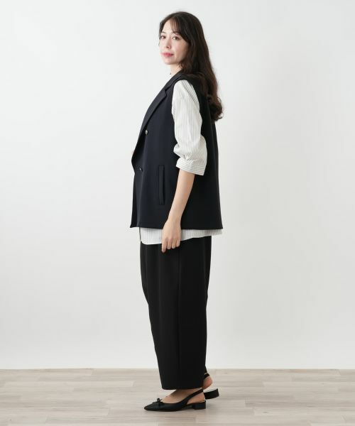 Leilian PLUS HOUSE / レリアンプラスハウス テーラードジャケット | ラペルドダブルベスト【NEMIKA】 | 詳細2