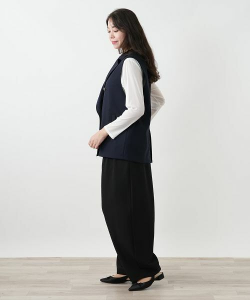Leilian PLUS HOUSE / レリアンプラスハウス テーラードジャケット | ラペルドダブルベスト【NEMIKA】 | 詳細5