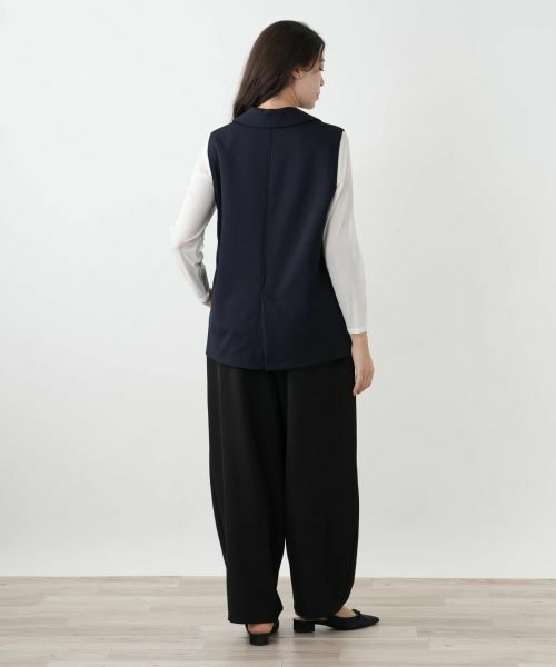 Leilian PLUS HOUSE / レリアンプラスハウス テーラードジャケット | ラペルドダブルベスト【NEMIKA】 | 詳細6