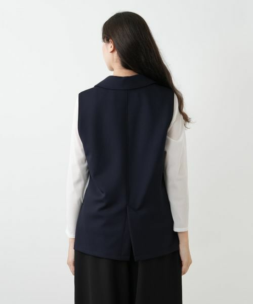 Leilian PLUS HOUSE / レリアンプラスハウス テーラードジャケット | ラペルドダブルベスト【NEMIKA】 | 詳細9