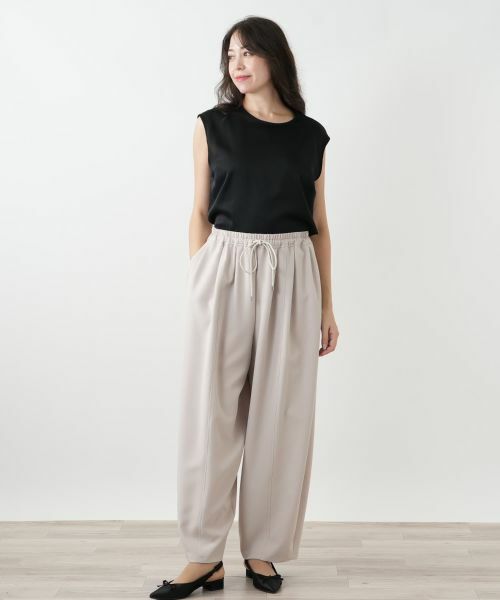 Leilian PLUS HOUSE / レリアンプラスハウス その他パンツ | イージーワイドパンツ【NEMIKA】 | 詳細1
