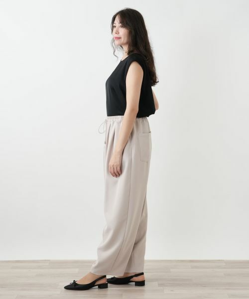 Leilian PLUS HOUSE / レリアンプラスハウス その他パンツ | イージーワイドパンツ【NEMIKA】 | 詳細2