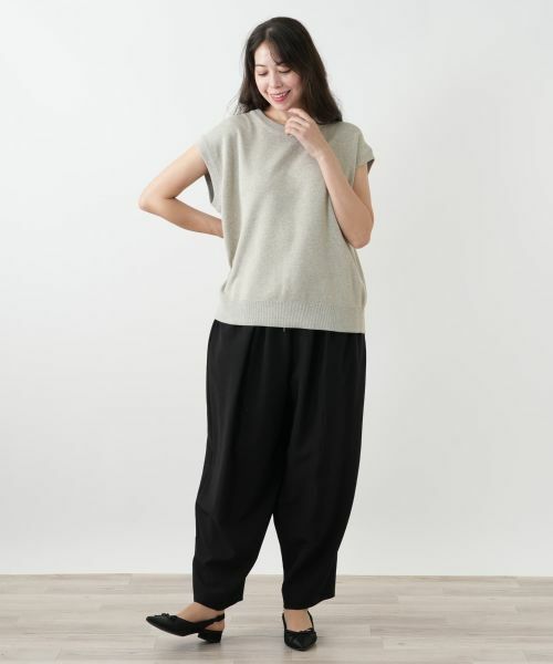 Leilian PLUS HOUSE / レリアンプラスハウス その他パンツ | イージーワイドパンツ【NEMIKA】 | 詳細4