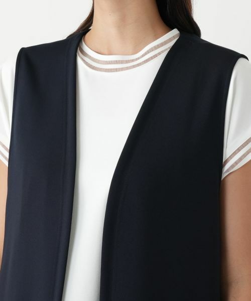 Leilian PLUS HOUSE / レリアンプラスハウス テーラードジャケット | セミロングベスト【NEMIKA】 | 詳細10