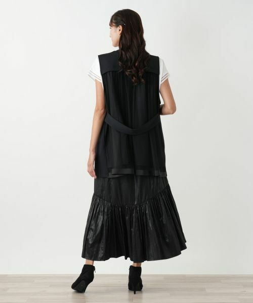 Leilian PLUS HOUSE / レリアンプラスハウス テーラードジャケット | セミロングベスト【NEMIKA】 | 詳細3