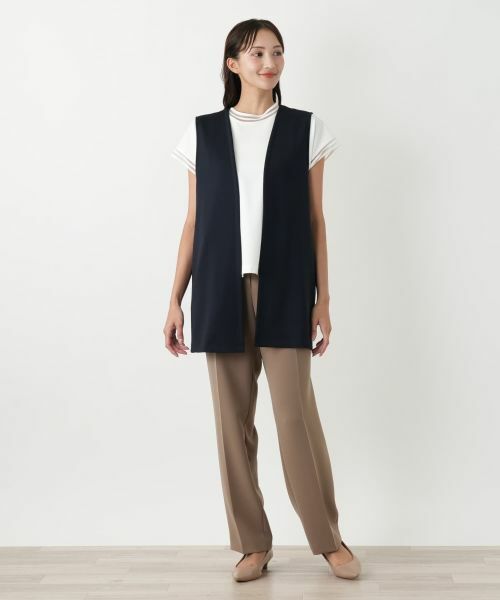 Leilian PLUS HOUSE / レリアンプラスハウス テーラードジャケット | セミロングベスト【NEMIKA】 | 詳細4