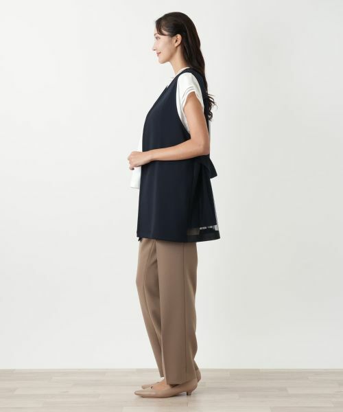 Leilian PLUS HOUSE / レリアンプラスハウス テーラードジャケット | セミロングベスト【NEMIKA】 | 詳細5