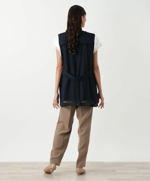 Leilian PLUS HOUSE / レリアンプラスハウス テーラードジャケット | セミロングベスト【NEMIKA】 | 詳細6