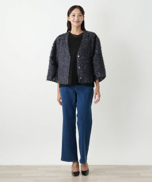 Leilian PLUS HOUSE / レリアンプラスハウス テーラードジャケット | フェザーライクジャケット【NEMIKA】 | 詳細1