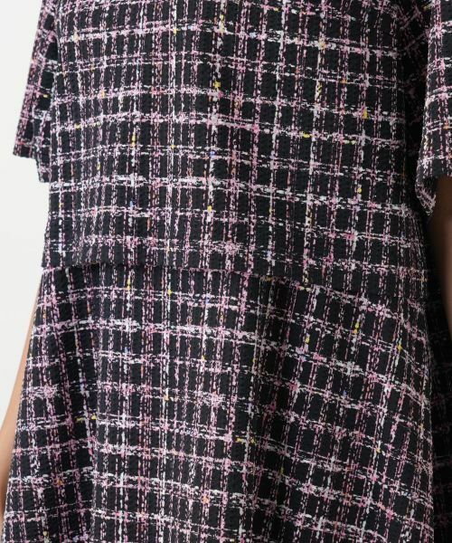 Leilian PLUS HOUSE / レリアンプラスハウス ドレス | ツイード風フレアワンピース | 詳細13