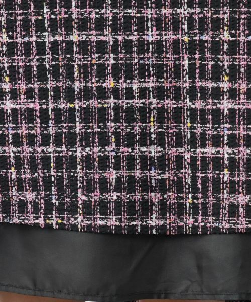 Leilian PLUS HOUSE / レリアンプラスハウス ドレス | ツイード風フレアワンピース | 詳細15