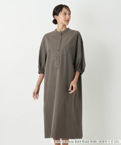 Leilian PLUS HOUSE / レリアンプラスハウス ドレス | スタンドカラーワンピース【プラス企画】