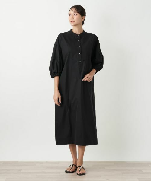 Leilian PLUS HOUSE / レリアンプラスハウス ドレス | スタンドカラーワンピース【プラス企画】 | 詳細1