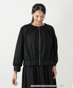 Leilian PLUS HOUSE / レリアンプラスハウス その他アウター | ノーカラーブルゾン【プラス企画】