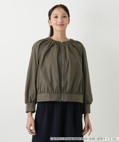 Leilian PLUS HOUSE / レリアンプラスハウス その他アウター | ノーカラーブルゾン【プラス企画】