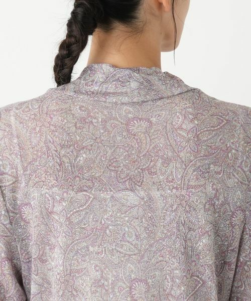 Leilian PLUS HOUSE / レリアンプラスハウス カットソー | ペイズリーハイネックカットソー【Leilian WHITE LABEL】 | 詳細11